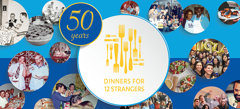 Cheers to 50 Years of Dinners for 12 Strangers