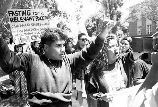 Students at UCLA stage nonviolent hunger strike in 1993