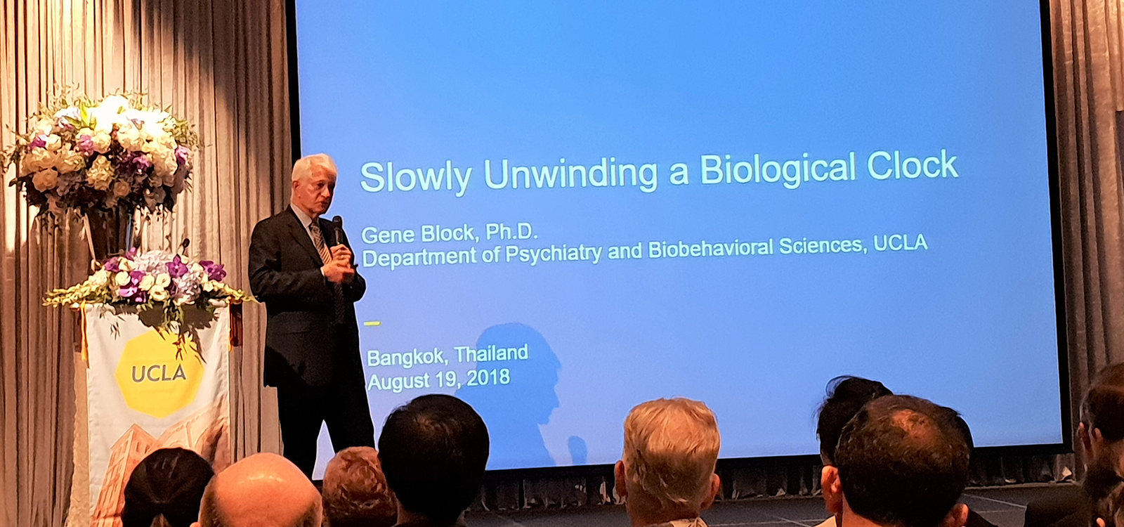 Chancellor Block speaks in Bangkok