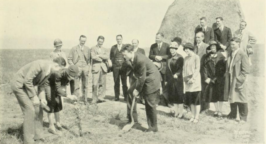 Tree Planting Ceremony at Founders Rock