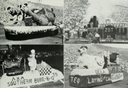 Homecoming parade floats