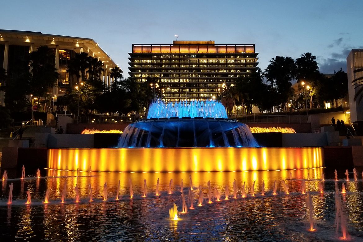 Los Angeles Downtown Fountain